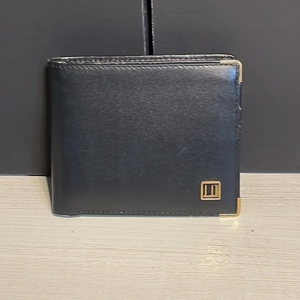 Dunhill Wallet Black Leather Wallet Men’s Dunhill BiFold Wallet Men’s Wallet 🪪 🔥
